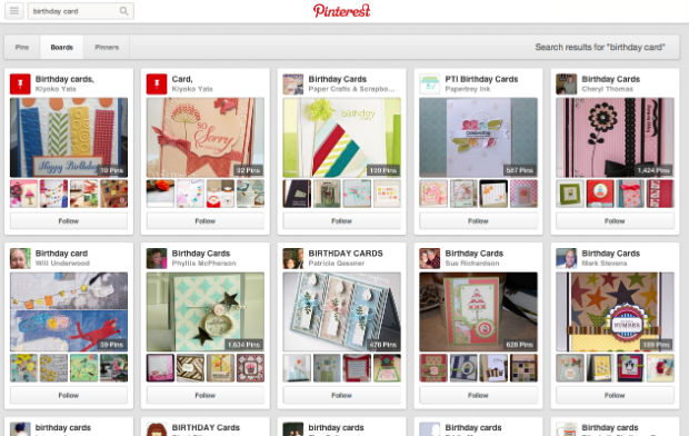 バースデーカード手作りアイデアをPinterestで検索