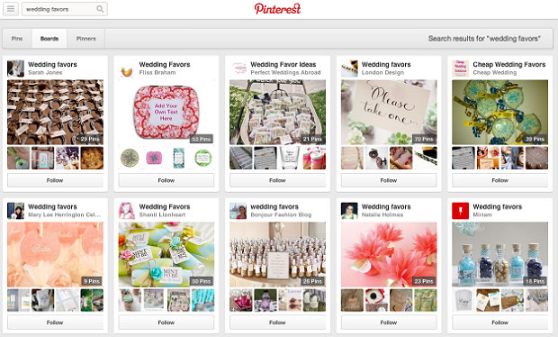 Pinterestで「wedding favors」を検索