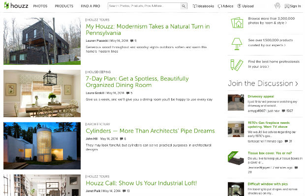 海外インテリア専門サイト「Houzz」