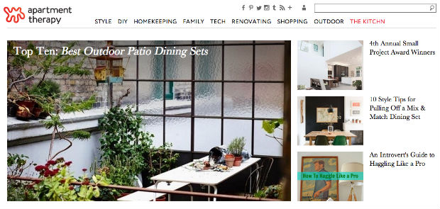 海外インテリア専門サイト「Apartment Therapy」