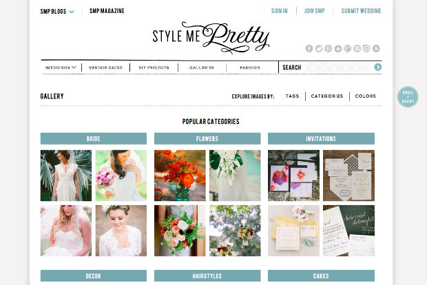 海外ウェディングサイト「Style Me Pretty」