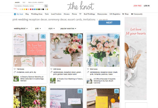 海外ウェディングサイト「The Knot」