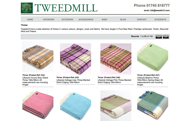 Tweedmill（ツイードミル）のブランケット