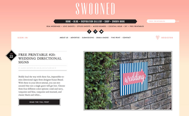 Swoonedの公式サイト