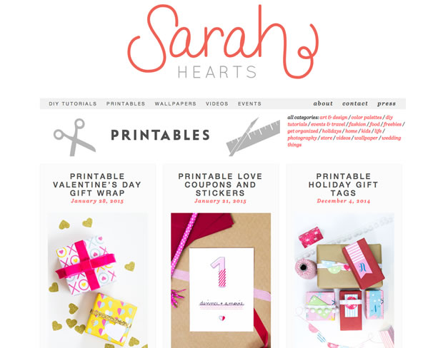 Sarah Heartsの公式サイト