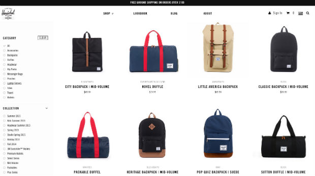 HERSCHEL SUPPLY （ハーシェル サプライ）の画像