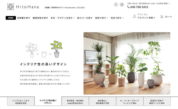 HitoH anaの観葉植物